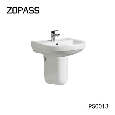 Lavabo de la porcelana de Hung Pedestal Sinks Hand Painted de la pared del cuarto de baño para el lavabo de lavado a mano