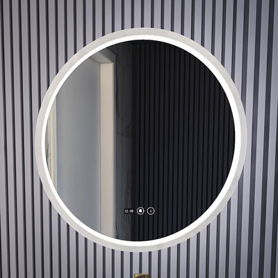 El cuarto de baño elegante de la ronda LED duplica vanidad del hotel con la luz de control de tacto