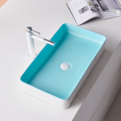 Fregadero de cerámica del pedestal del cuarto de baño de la encimera del lavabo sanitario moderno de las mercancías