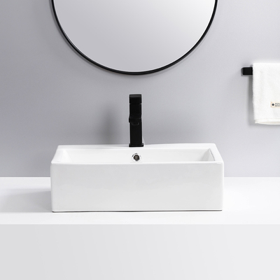 Lavabo de mano de cerámica tamaño pequeño del lavado del cuarto de baño del nuevo diseño Art Basin