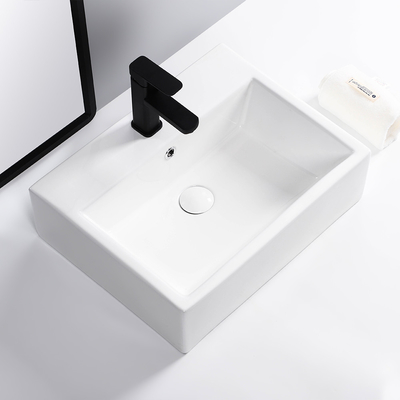 Lavabo de mano de cerámica tamaño pequeño del lavado del cuarto de baño del nuevo diseño Art Basin