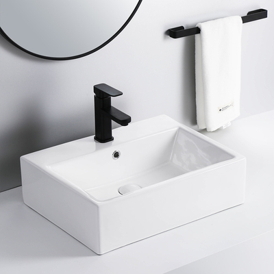 Lavabo de mano de cerámica tamaño pequeño del lavado del cuarto de baño del nuevo diseño Art Basin