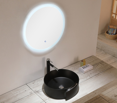 Lavabo sanitario de cerámica oval Matte Black Bathroom Bowl Sinks de las mercancías 9L