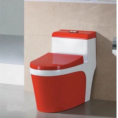 Retrete de una pieza moderno sanitario Colore azulverde rojo de 3L 6L Siphonic
