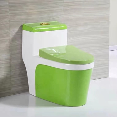 Retrete de una pieza moderno sanitario Colore azulverde rojo de 3L 6L Siphonic