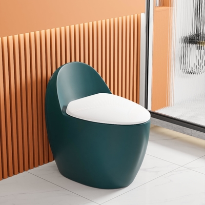 Trampa formada huevo verde ADA Comfort Height Toilet Siphon Jet Flushing de S
