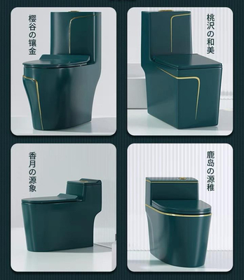 desbaste de 300m m 400m m en color oro verde de lujo del retrete sanitario de las mercancías