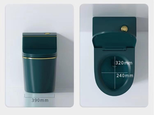 El tanque colorido de una pieza de cerámica del ahorro del agua del retrete rasante de Siphonic