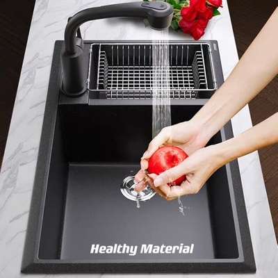 Los fregaderos de cocina de acero inoxidables de Undermount doblan los cuencos profundos de 220m m
