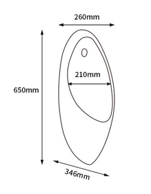 Sensor auto del orinal del sifón que limpia con un chorro de agua de las mercancías sanitarias montadas en la pared del retrete