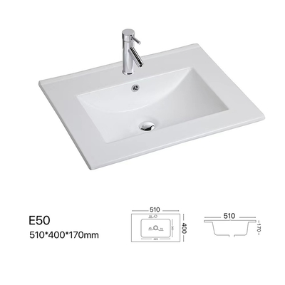 Tipos europeos lavabo fino rectangular del lavabo de la vanidad de la encimera del lavabo del gabinete