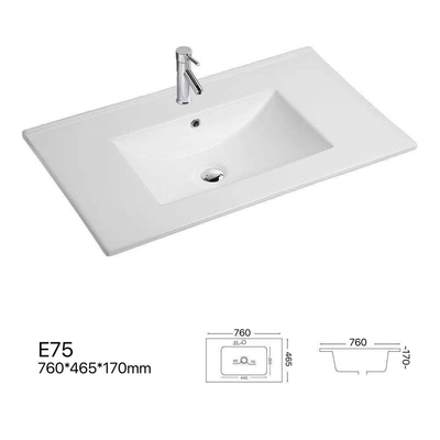 Tipos europeos lavabo fino rectangular del lavabo de la vanidad de la encimera del lavabo del gabinete