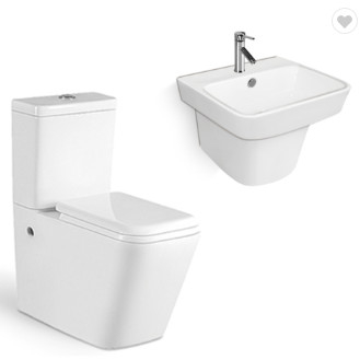 Retrete y pared de dos piezas Hung Basin Set del WC de Pit Spacing 180m m de la mezcla