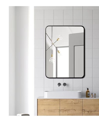 Metal enmarcado de aluminio Matt Gold Color de los espejos del cuarto de baño del rectángulo LED