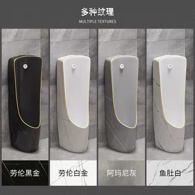 Color oro negro del cuarto de baño del retrete público del mármol comercial del orinal