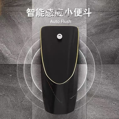 Color oro negro del cuarto de baño del retrete público del mármol comercial del orinal