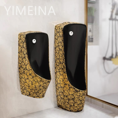 El limpiar con un chorro de agua para hombre de electrochapado de oro de cerámica de la gravedad del orinal del retrete