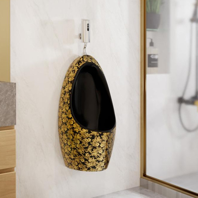 El limpiar con un chorro de agua para hombre de electrochapado de oro de cerámica de la gravedad del orinal del retrete