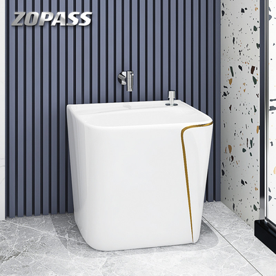 Lavabo sanitario del bebé de las mercancías de la cerámica del piso de la fregona del lavabo casero del fregadero