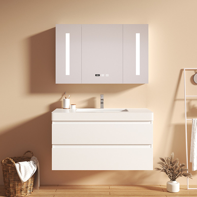 Gabinetes de cuarto de baño de madera sólidos de la plasticidad