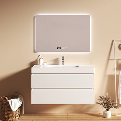 Gabinetes de cuarto de baño de madera sólidos de la plasticidad