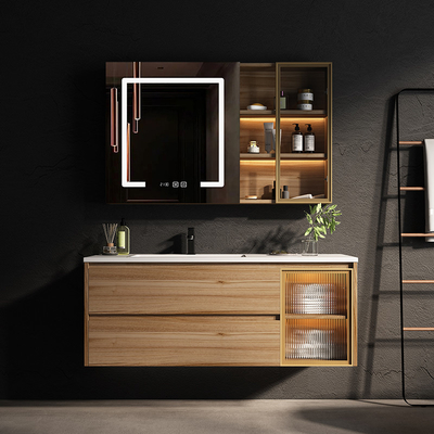 Gabinetes de cuarto de baño de madera sólidos de la corrosión anti