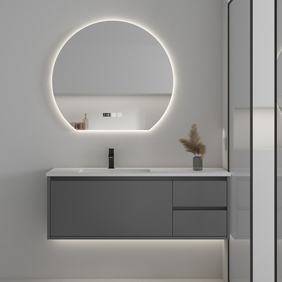 Material de madera sólido de las altas de la dureza del cuarto de baño vanidades de los muebles