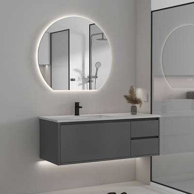 Material de madera sólido de las altas de la dureza del cuarto de baño vanidades de los muebles