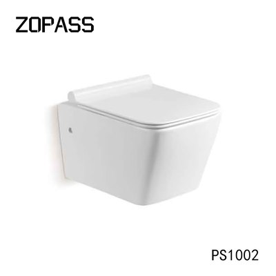 Pared sin rebordes Hung Toilet Gravity Flushing del acuerdo blanco del color