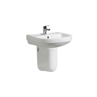 Lavabo de la porcelana de Hung Pedestal Sinks Hand Painted de la pared del cuarto de baño para el lavabo de lavado a mano