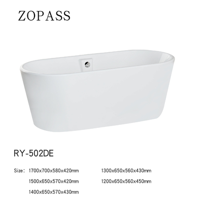 No tina oval libre de acrílico de Whirlpool para la impregnación del cuerpo adulto