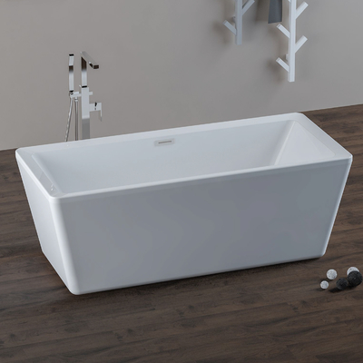 Modelo libre Larger Space de la bañera 3D del cuadrado de acrílico durable