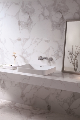 El cuarto de baño del lavabo de la sobremesa hunde la mano de cerámica Art Wash Basin rectangular de la encimera del blanco del color