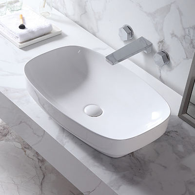 fregadero sanitario del cuarto de baño de las mercancías del lavabo de Ceramic Hand Wash del modelo 3D