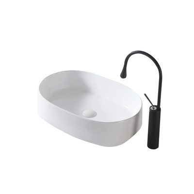 Lavabo sanitario de las mercancías de la encimera 560*390*140m m fácil limpiar de cerámica