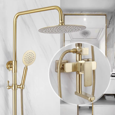 De la ducha sanitaria de 304 sistema de lujo de acero inoxidable del cuarto de baño del oro mercancías