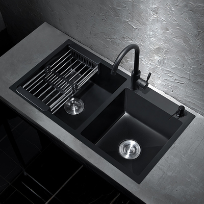 El lavado vegetal del cuenco doble hunde el material de acero inoxidable 201 304