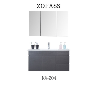 Gabinetes de cuarto de baño de madera sólidos de la plasticidad para el apartamento del chalet del hotel