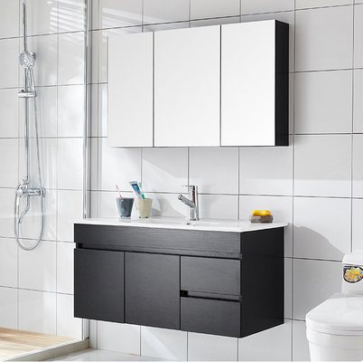 Gabinetes de cuarto de baño de madera sólidos de la plasticidad para el apartamento del chalet del hotel