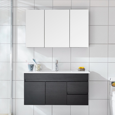 Gabinetes de cuarto de baño de madera sólidos de la plasticidad para el apartamento del chalet del hotel