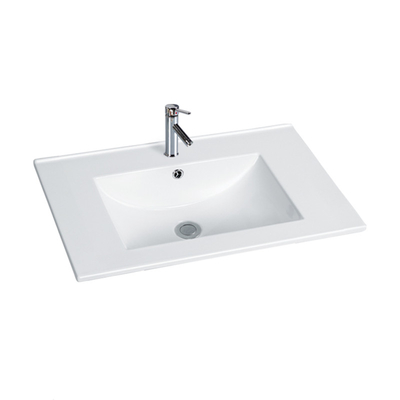 Lavabo de cerámica profesional de cerámica moderno del lavabo de lavado a mano del nuevo del estilo del hotel del cuarto de baño de la tabla lavabo de la encimera