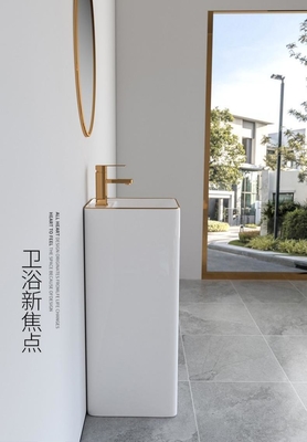 Diseño moderno del oro blanco de las mercancías 9L del fregadero libre sanitario del lavabo