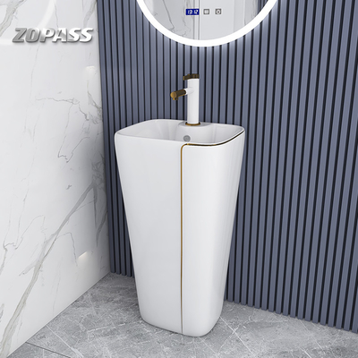 Lavado a mano permanente de las mercancías del pedestal de la trampa de la trampa S de P del piso sanitario del lavabo