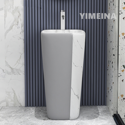 pedestal sanitario rectangular del lavabo de las mercancías para el hogar del hotel del cuarto de baño