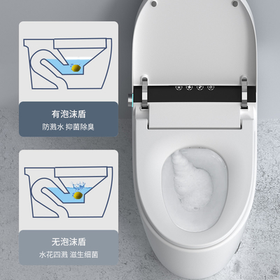 Seat que calienta bidé inteligente del cuarto de baño de Siphonic del retrete de 3L 6L Smart