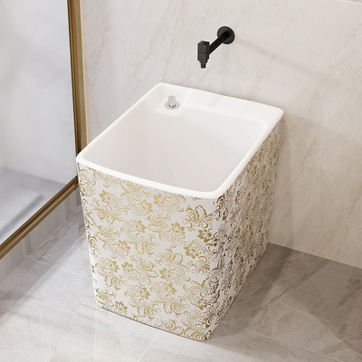 bañera profunda del animal doméstico de la porcelana de la altura del fregadero de cerámica de la fregona de 440*300*400m m